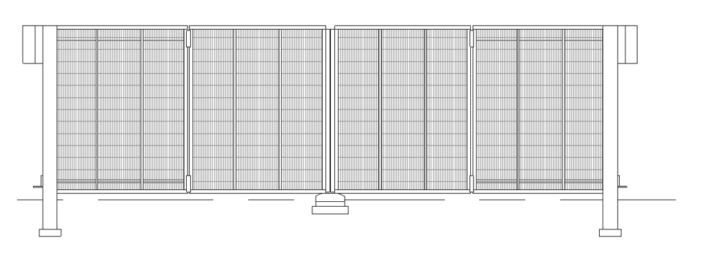 Folding autogate